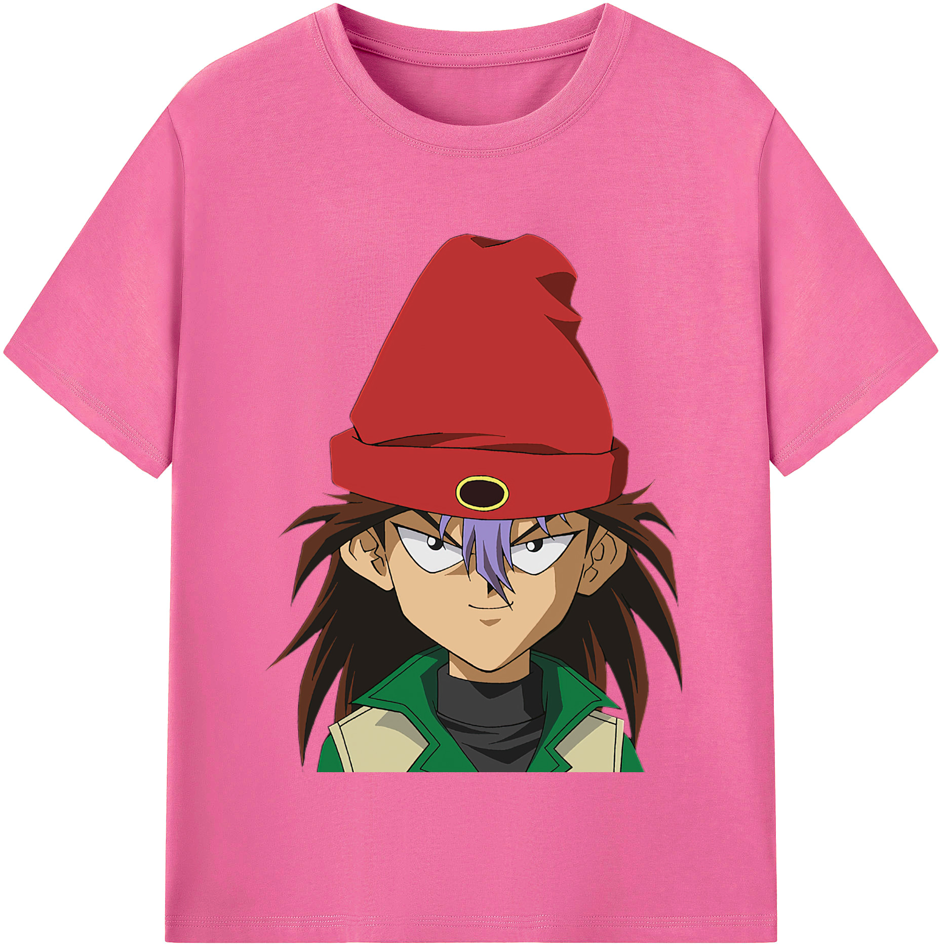 （画像用） 遊☆戯☆王 Yu-Gi-Oh! レディースカジュアルプリントTシャツ（綿100％）